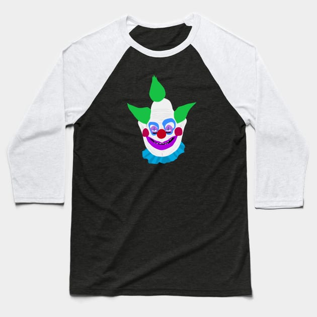 Killer Clown Baseball T-Shirt by ElviaMontemayor